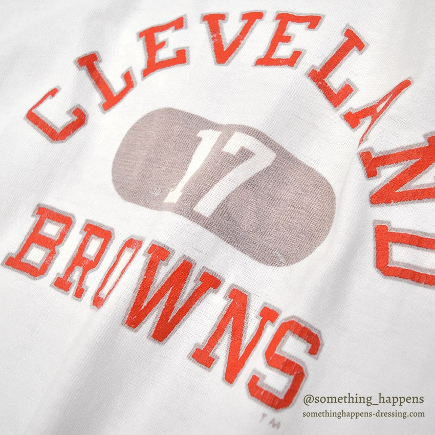 1980's CHAMPION FOOTBALL SHIRT / WHITE...XL