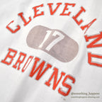 1980's CHAMPION FOOTBALL SHIRT / WHITE...XL