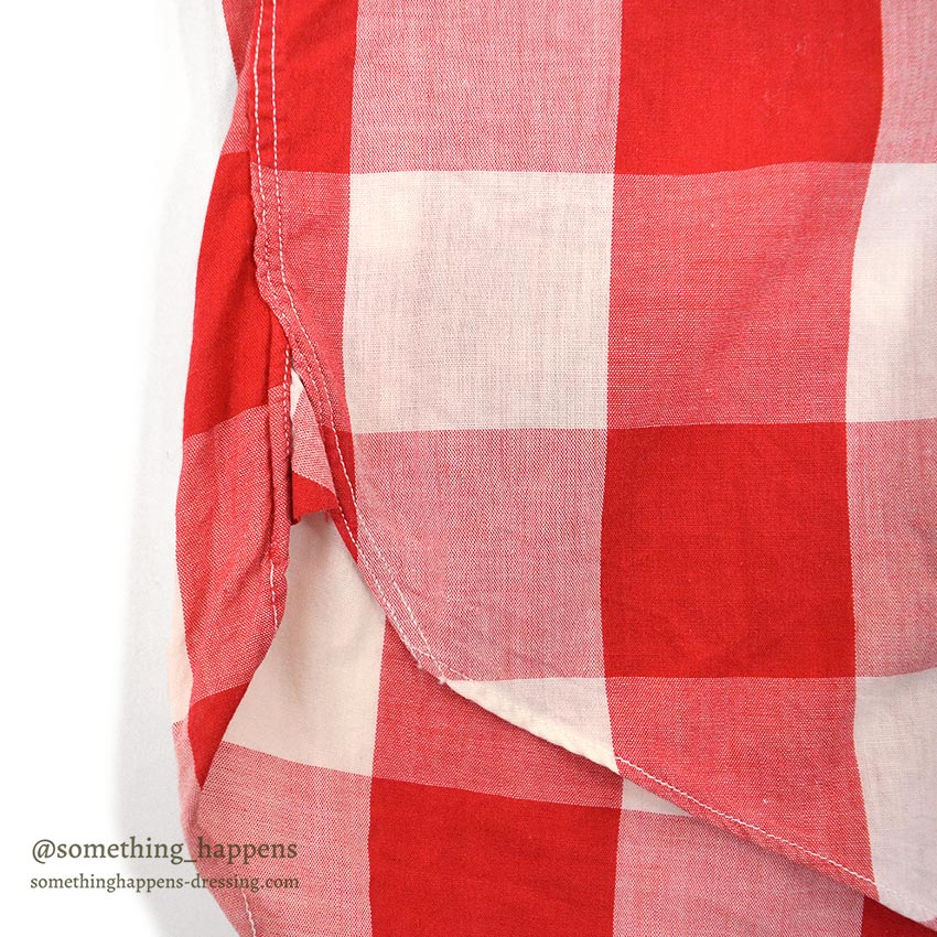1960's GENE RONALD BLOCK PLAID B/D SHIRT ... M