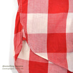 1960's GENE RONALD BLOCK PLAID B/D SHIRT ... M