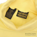 1980's~ EDDIE BAUER YELLOW TURTLE NECK TEE...L
