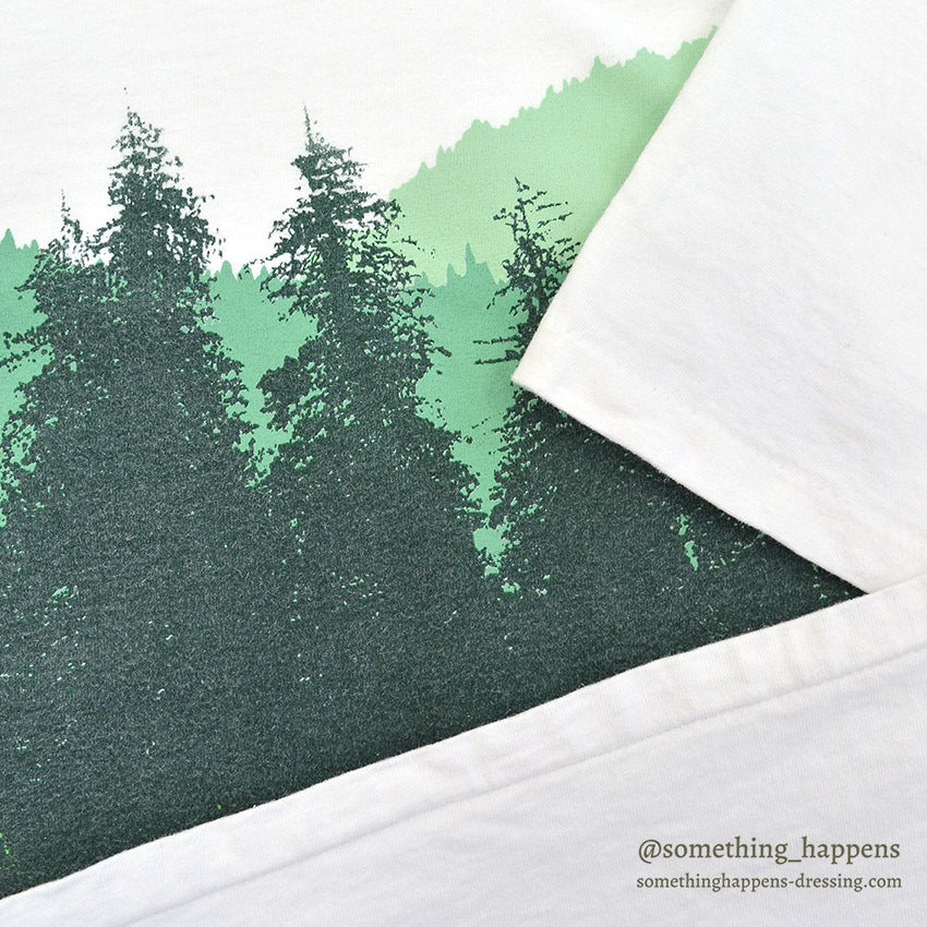 1990's ONEITA COAST REDWOODS FOREST PRINT T-SHIRT... XL