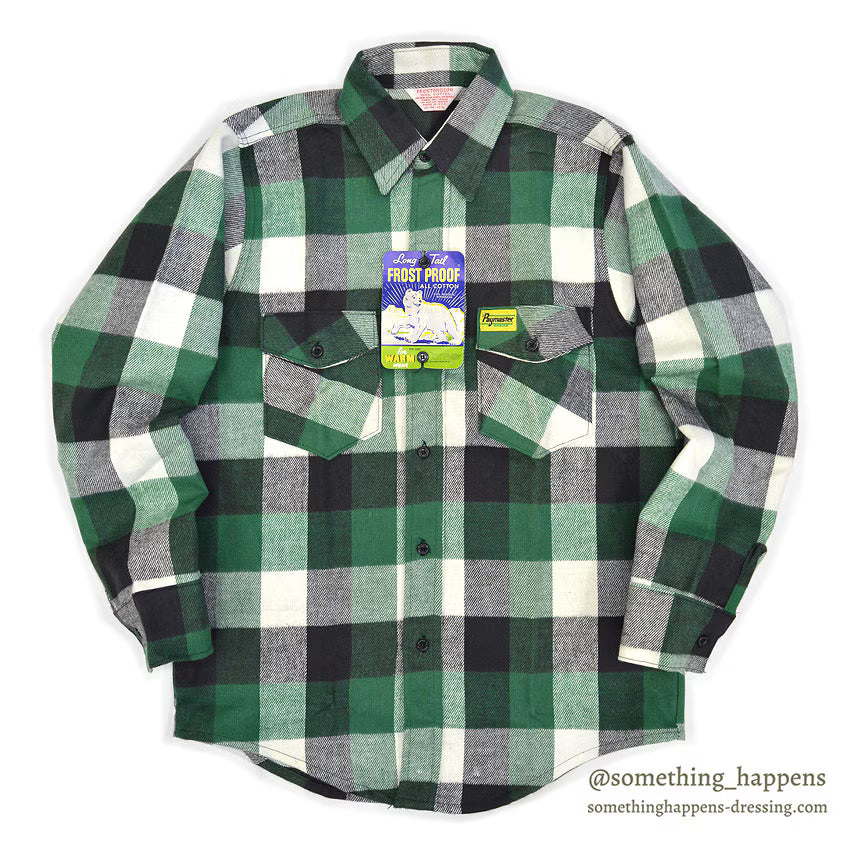 1970's~ DEADSTOCK FROST PROOF PAYMASTER FLANNEL SHIRT...M
