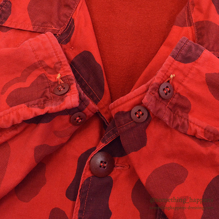 1960's~ VIST-O-FLAGE RED DUCK HUNTER CAMO JACKET...