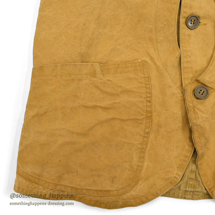 1950's BLUE BILL HUNTING VEST / HALF MOON POCKET...