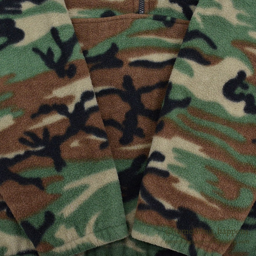 BLACK MOUNTAIN WOODLAND CAMO FLEECE JACKET...L