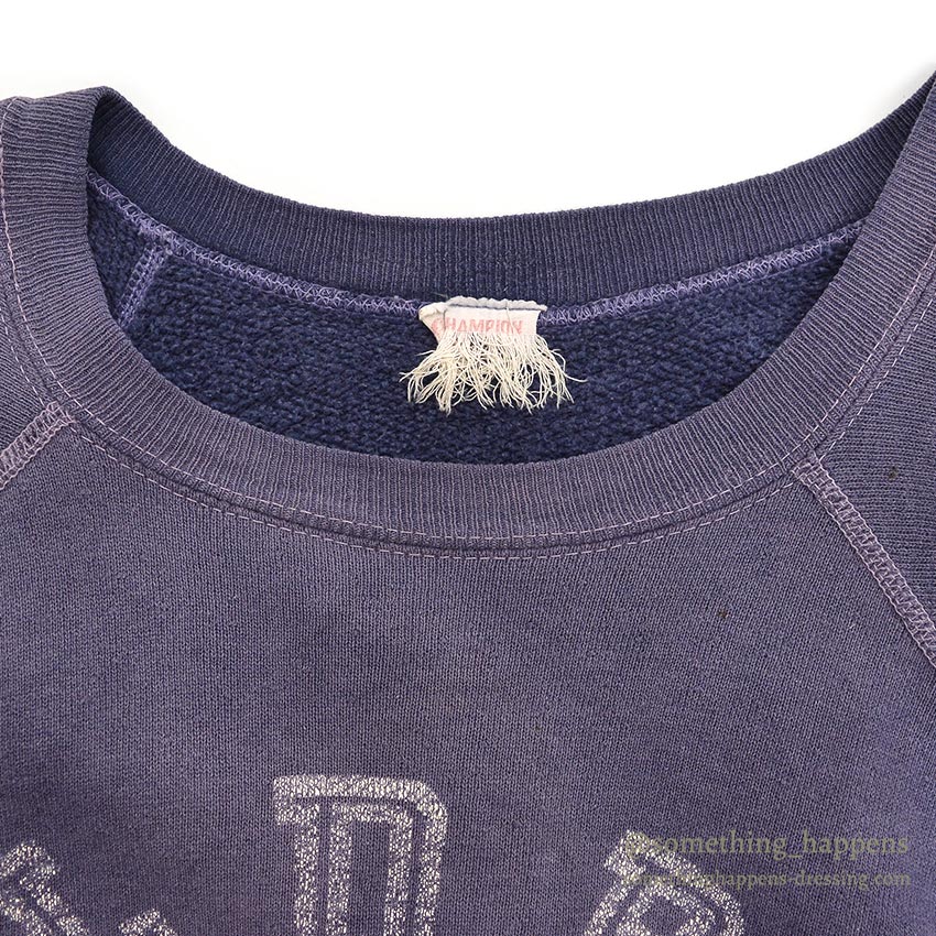 1960's CHAMPION NAVY FADED SWEAT SHIRT ... Fits XL