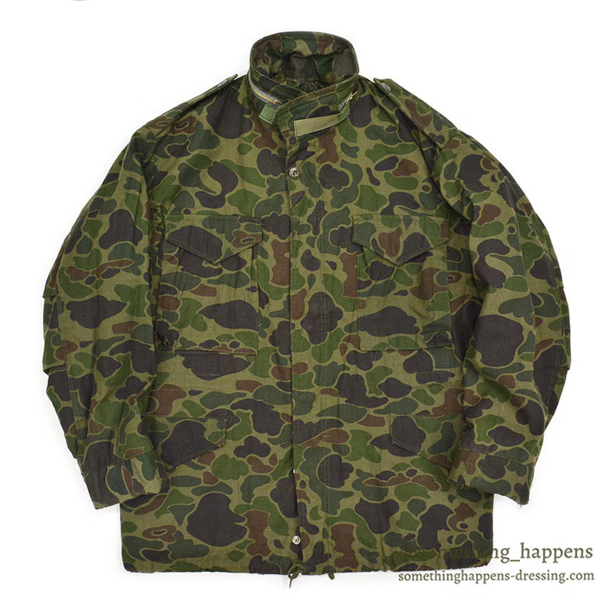 1970's CIVILIAN M-65 DUCK HUNTER CAMO JACKET WPL10881 / ALMOST DEADSTOCK ... M