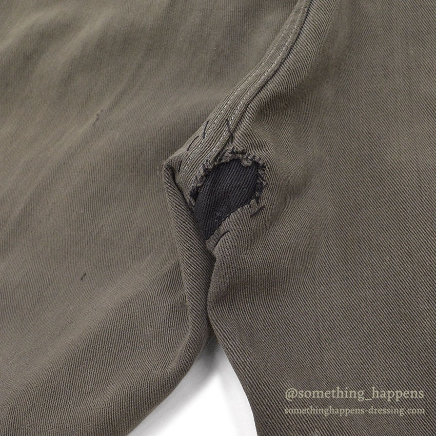 1940's CAN'T BUST'EM WW2 BLACK FRISCO PANTS / CROPPED ... W32