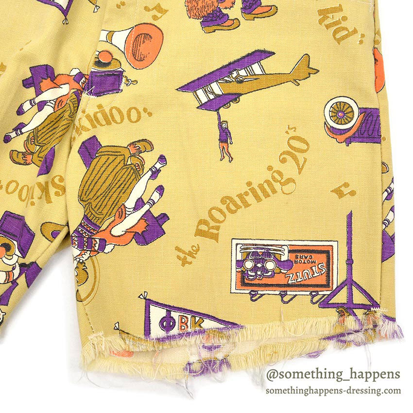 1970's YALE Roaring20's IVY CUT OFF SHORTS ... W34