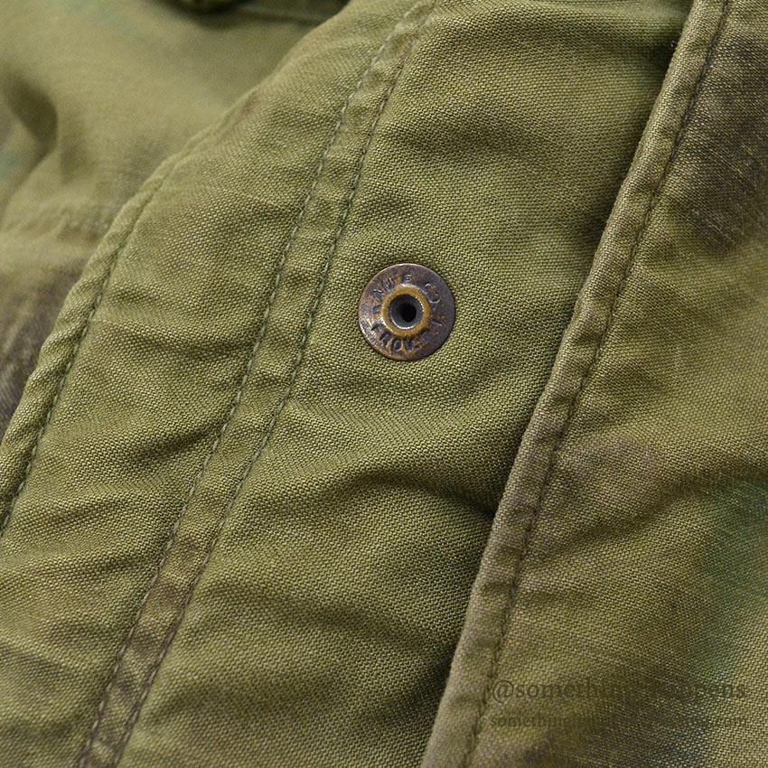 1960's USARMY M-65 HAND PAINTED CAMO JACKET / 1st PATTERN...