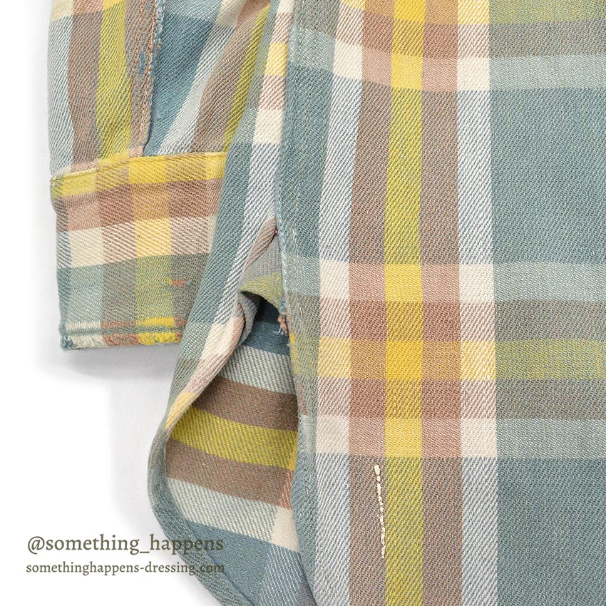1950's PILGRIM HEAVY FLANNEL SHIRT / PERFECT COLOR COMBO...
