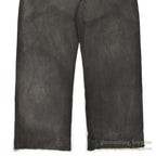 1930's BLACK FRISCO PANTS BACKLE BACK / HEAVY COTTON... W31/L29