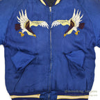 1950s JAPAN SOUVENIR JACKET (Sukajan) - Tiger Face, Mount Fuji, Eagle, Mitsuwa Zipper...