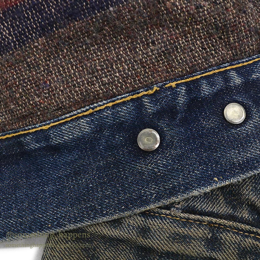 1960's LEVI'S 559 DENIM JACKET / DEEP HONEYCOMBS FADES...