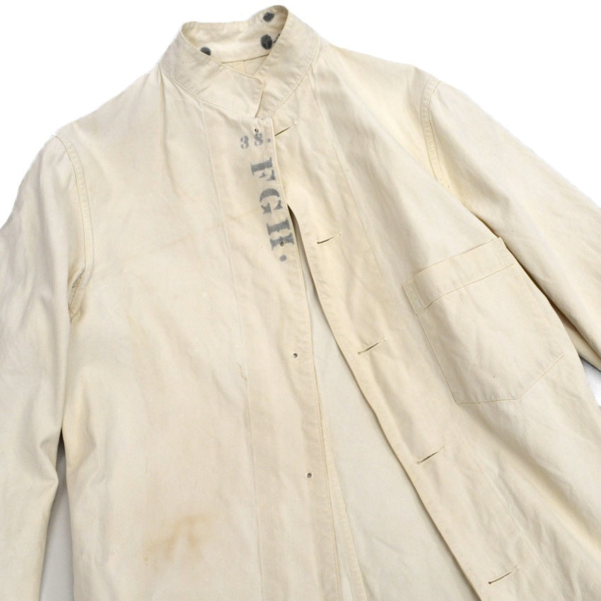 ~1920s US Navy Off-white Work Jacket - Rare...
