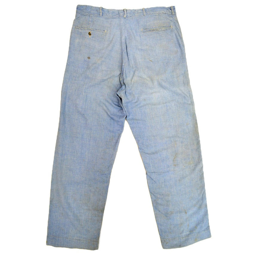 〜40's Auto Brand ピンチェック ワークパンツ レア!! 実寸 W35×L29