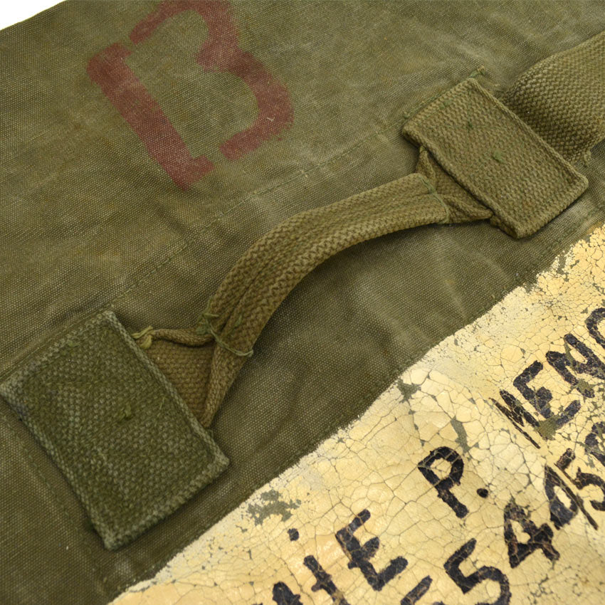 ~1950s US Army Duffle Bag Painted...
