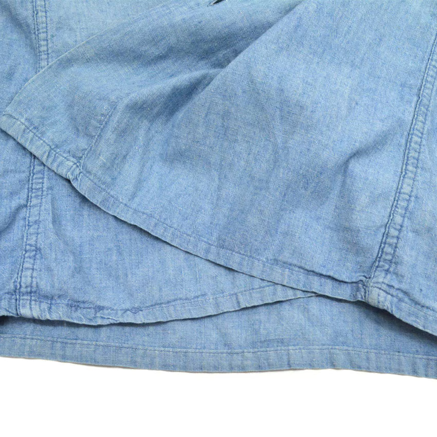 50's US Navy Stencil Box Chambray Shirt...