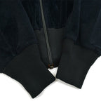70's NIKE ALL BLACK VELOR TRACK JACKET... L