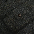 50's Deadstock PENNEYS Black Plaid Wool Coat...