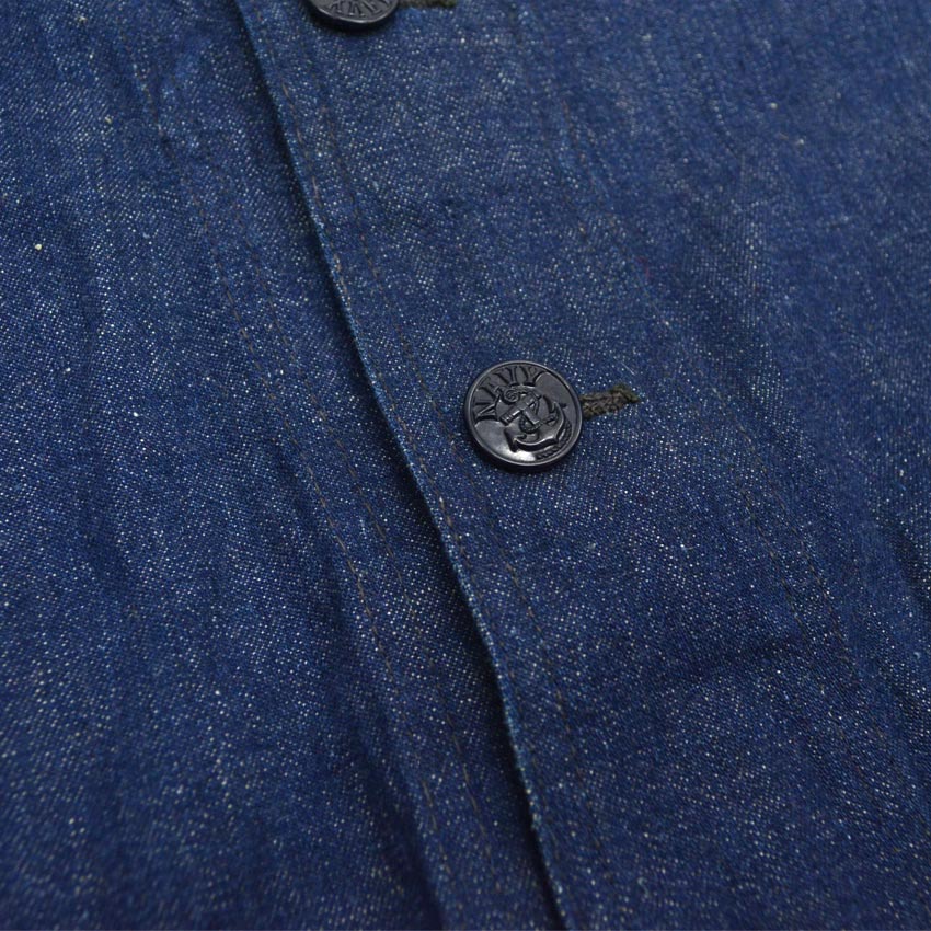 1940s US Navy Shawl Collar Denim Jacket, Mint Condition...