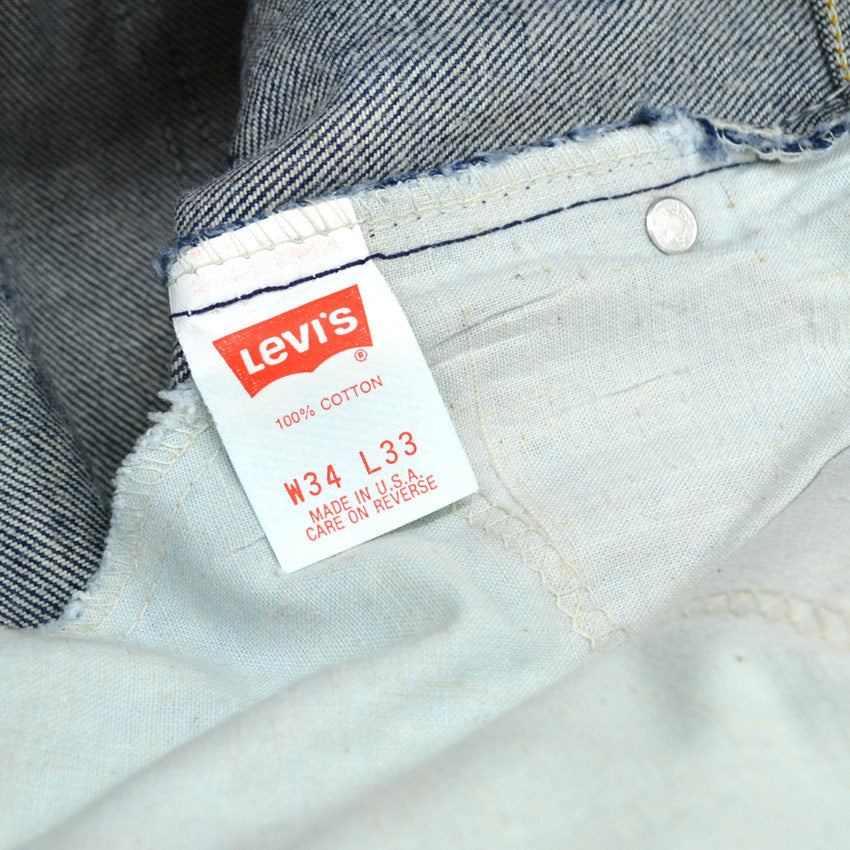 90's Levi's 505 Denim Pants, washed a few times, dark navy... W33 x L34
