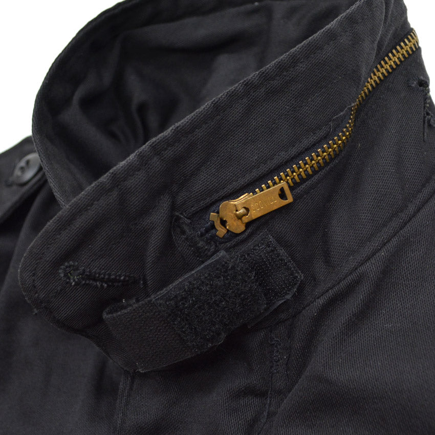 90's Deadstock ALPHA M-65 Black ALL COTTON ... SR
