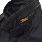 90's Deadstock ALPHA M-65 Black ALL COTTON ... SR