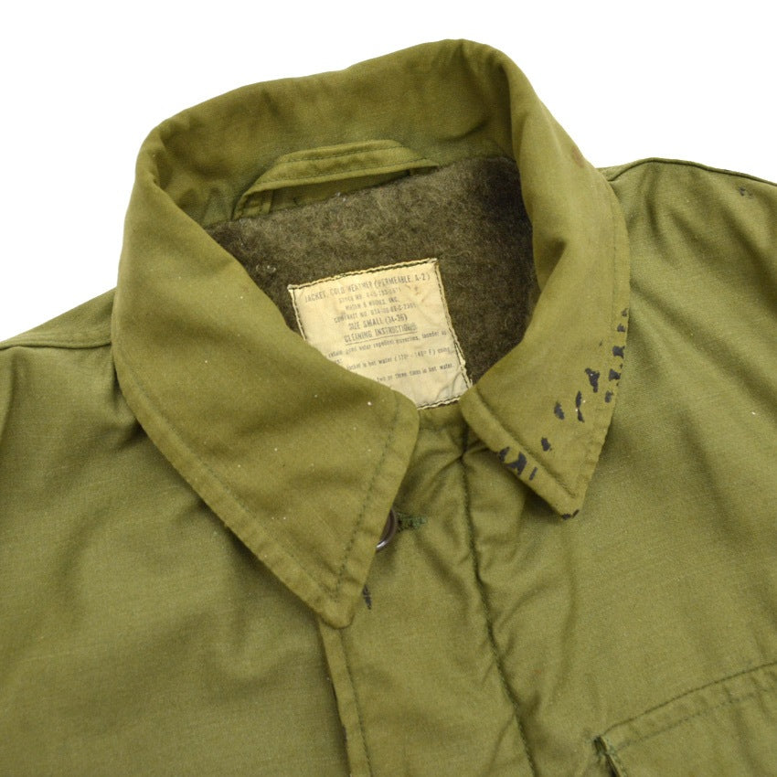 60's US Navy A-2 Deck Jacket Stencil... S