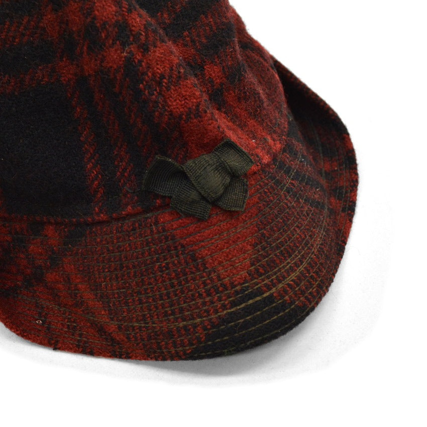 ~40's JCPENNEY Co. PLAID HUNTER HAT...