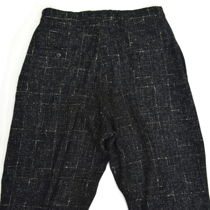70's COTLER Fleck Pattern Black Wool Slacks...