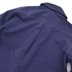 40's~ Cotton Half Zip Pull Over Shirts with Chinstrap...