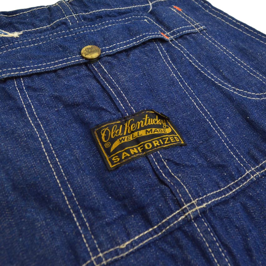 50s- Old Kentucky Denim Overalls, One Wash... W38 x L29