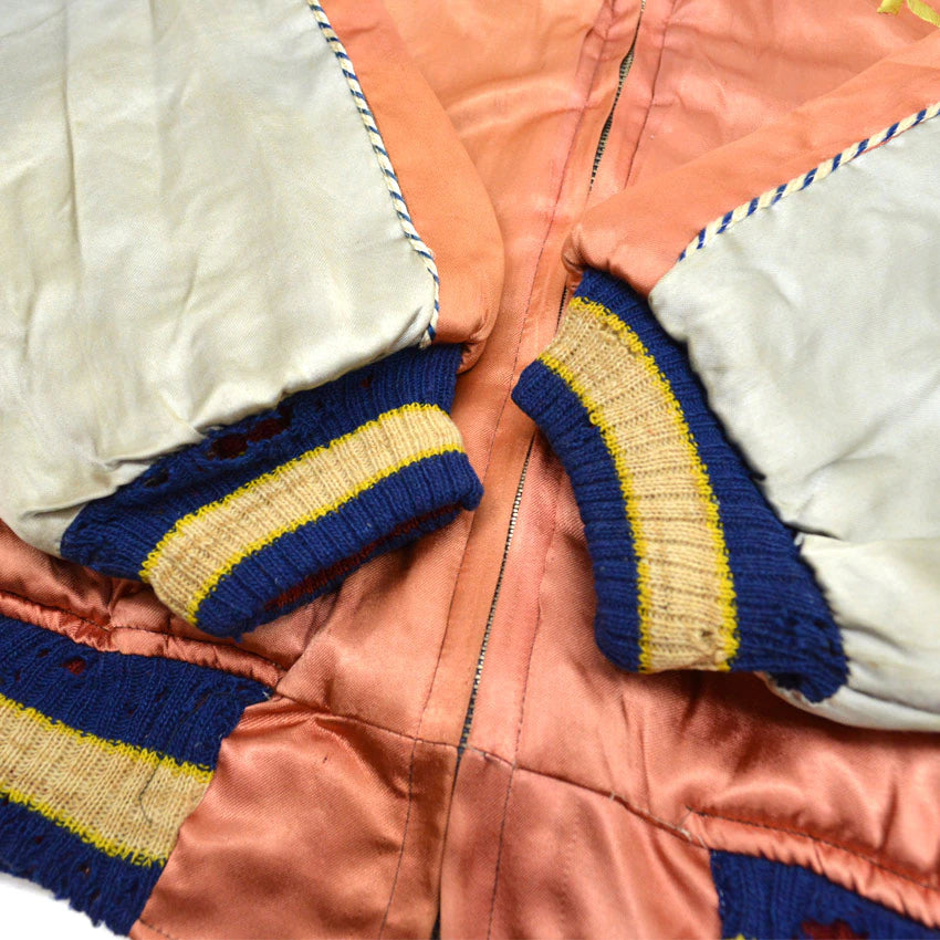 1950s Japan Souvenir Jacket (Sukajan) - Tiger & Dragon design, NBK zipper...