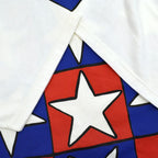 90's~ Deadstock juli Red White Blue Star T-shirt... L