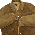 70's Wrangler Dark Brown Corduroy Jacket with Sherpa Liner... Size 46