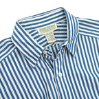 1980's BANANA REPUBLIC SAFARI & TRAVEL STRIPE SHIRT...S