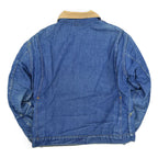 60's BIG SMITH Buckaroo Denim Jacket Orange Boa HIGE... 40