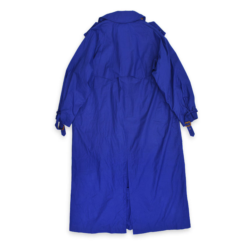 〜90's Ralph Lauren 馬タグ Cotton Trench Coat Dark Blue ... M