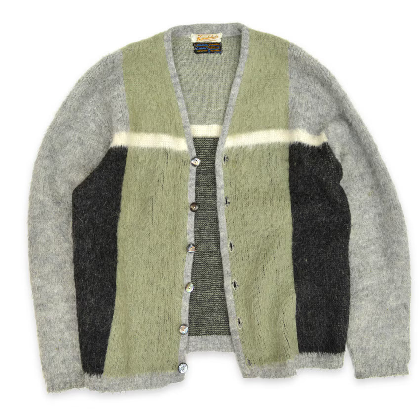 60's Kandahar FOUR COLAR MOHAIR CARDIGAN... L