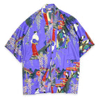 80s-era KIMONO Ukiyo-e Souvenir Robe, Made in Japan...