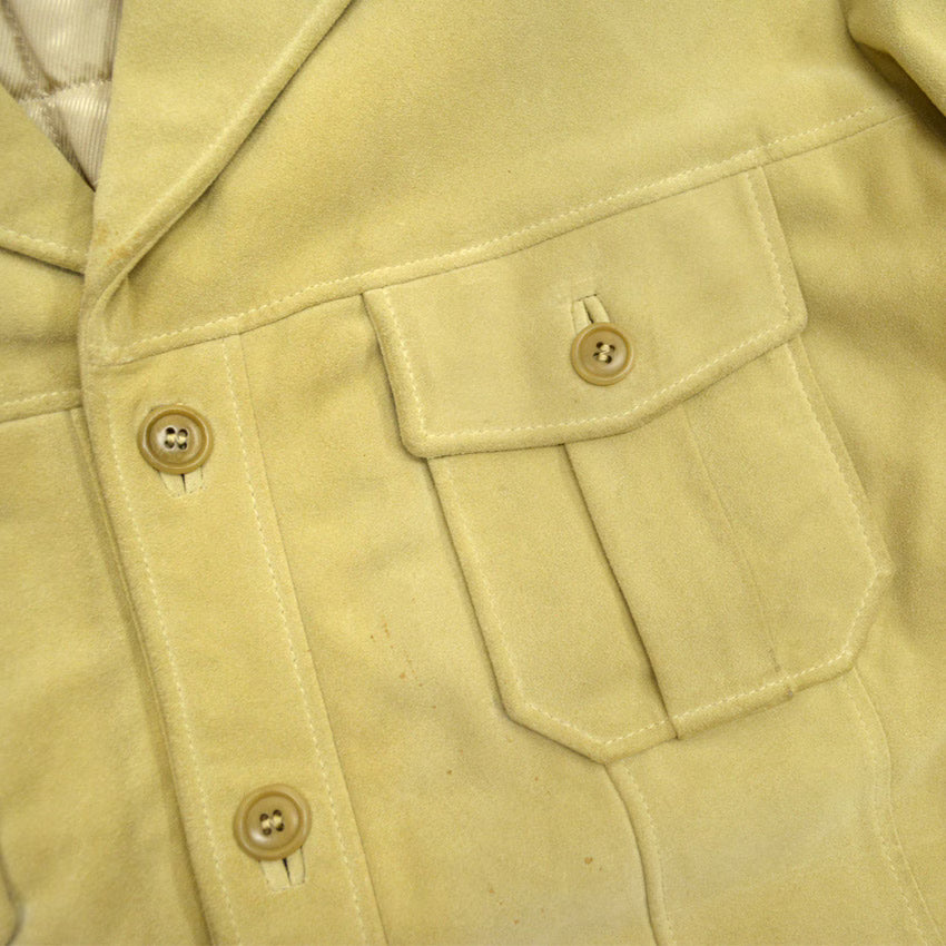 80s Calvin Klein suede leather jacket, made in Italy... L