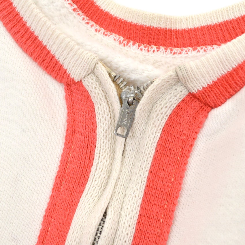 50's~ ALL COTTON ZIP UP SWEAT CARDIGAN...