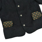 ~40's BLACK PURE WOOL TIROL JACKET...