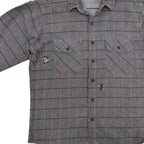 70's FIVE BROTHER CHECK FLANNEL SHIRT... M