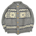 70's~ GRIGOROPOULOS BROS Snowflake Wool knit Sweater... XL