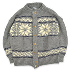 70's~ GRIGOROPOULOS BROS Snowflake Wool knit Sweater... XL