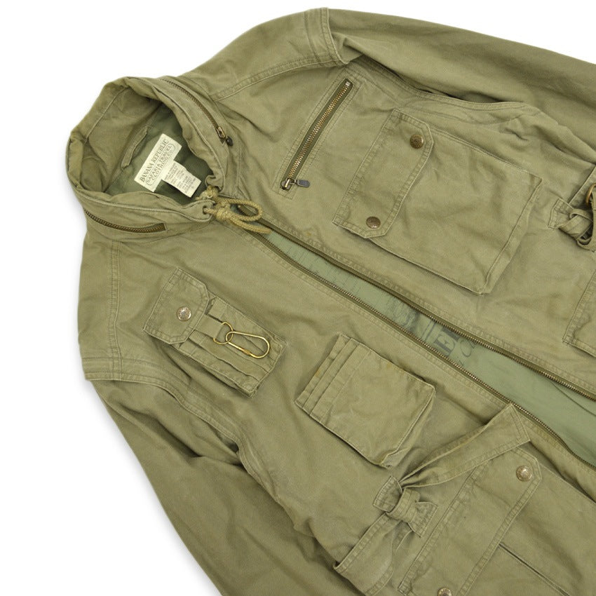 80's BANANA REPUBRIC TRAVEL & SAFARI PHOTOJURNALIST JACKET...S