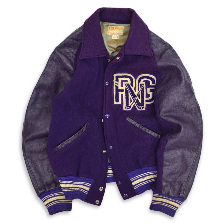 60's Fab Knit HOLT'S Sporting Goods Varsity Jacket ... 38